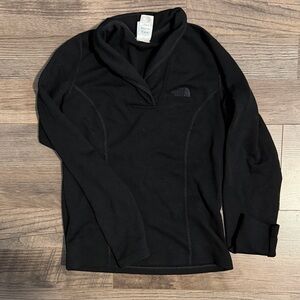 The North Face Black Long Sleeve Wool Pullover